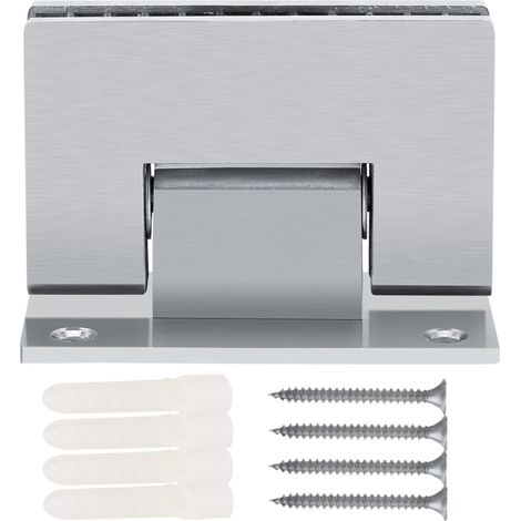 Beyamis Charnière murale pour porte de douche en verre sans cadre, support 8-10 mm (1/5)