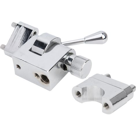 Strainer de Caisse Claire ThrowOff en Argent, Accessoires Batterie Métalliques Durables avec Vis de Fixation (1/5)