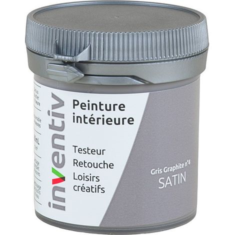 Testeur Peinture Intérieure Satin Gris Graphite 4 - INVENTIV