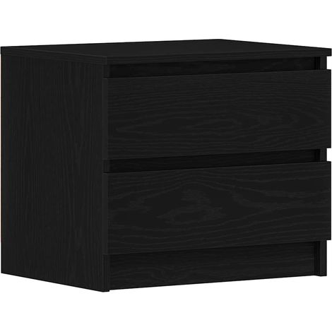 Maison Exclusive - Nachttisch Schwarz Eichen-Optik 50 x 40 x 43,5
