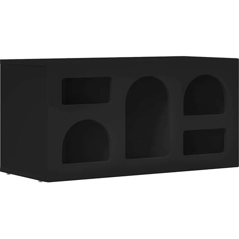 Maison Exclusive - Mobile TV Nero 80 x 35 x 40 cm Legno multistrato