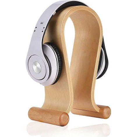 Kopfhörerständer aus Holz, omega-förmige Wandhalterung für Gaming-Kopfhörer von Bose, Beats, Candy und Sony (1/3)