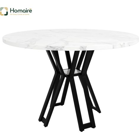 DINING TABLE schwarz 100 x 100 x 76 cm MDF HOMAIRE (1/5)