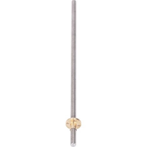 Tige Filetée T8 en Acier Inoxydable 300mm avec Écrous Laiton pour Imprimante 3D - Lot de 5 (1/5)