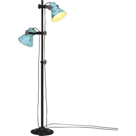 Lampadaire, 25 W, bleu clair, 25 x 25 x 90/140 cm, E27 (1/5)
