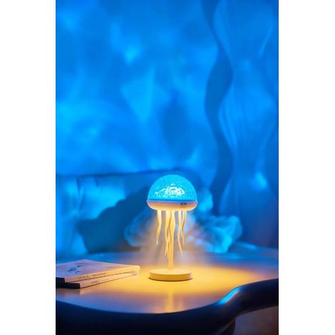 Lampe Méduse Rechargeable projecteur de lumière Projecteur de Vagues Océaniques 2 en 1 Lampe Méduse (1/5)