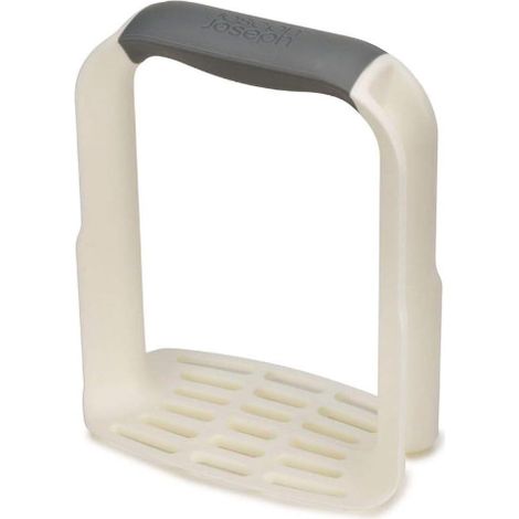 Machacador de patatas blancas Joseph Joseph Easy Mash práctico machacador ergonómico en color blanco, ideal para preparar puré de patatas suave y esponjoso en tu cocina. (1/3)