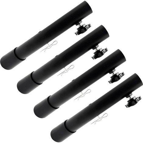 Lot de 4 rehausseurs de pieds pour table pliante en acier inoxydable rallonges hauteur 20 cm type B (1/5)