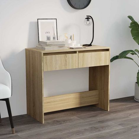 vidaXL Console Table Sonoma Oak 89x41x76,5 cm Engineered Wood (1/5)