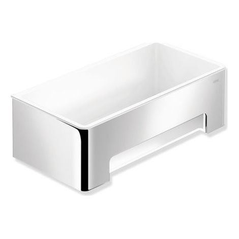 Hewi panier de Hewi 900.03.0014098 220x67x115mm, droit, chromé, insert in Signalweiß (1/2)