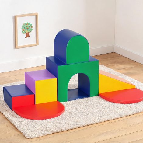 Lot de 7 blocs de motricité en mousse PU pour enfants en PU (1/5)