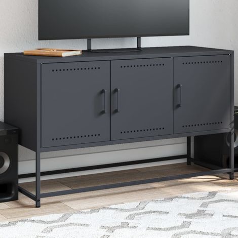 TV-Schrank Anthrazit 100,5x39x60,5 cm Stahl