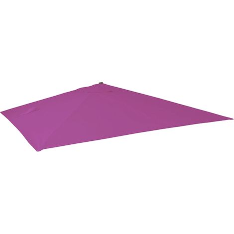 Ersatz-Bezug für Luxus-Ampelschirm HHG-113, Sonnenschirmbezug Ersatzbezug, 3,5x3,5m (Ø4,95m) Polyester lila-violett