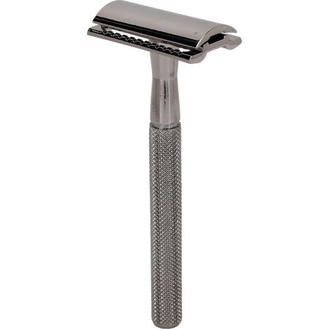 Tondeuse à barbe manuelle à double lame étanche et sécurisée pour la maison, noire (1/5)