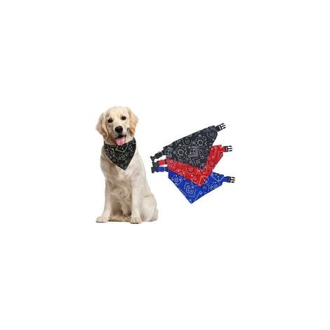 Lot de 3 bandanas triangulaires pour chien, petite à moyenne taille –