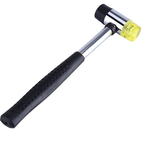 Mandrin en acier pour bagues, maillet nylon à face souple, outil de formage bijoux, marteau de taille avec tête caoutchouc (1/3)