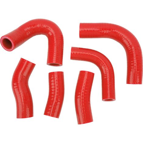 Tuyau de radiateur silicone résistant à la chaleur, étanche, kit pour Magna VF1100C VF1000C V65, rouge, flexible durable haute performance (1/5)