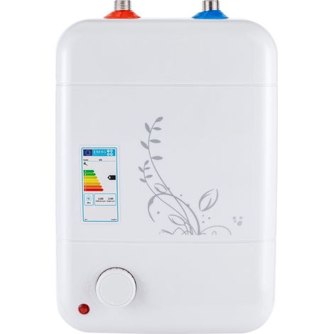 Petit réservoir d'eau chaude résistant à la pression de 8 litres, petit réservoir, rangement sous évier de 1500 W, chauffe-eau sous évier, fonction Thermostop pour évier de cuisine, salle de bain (1/5)