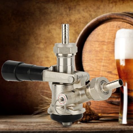 Coupleur de Fût à Bière Type D avec Valve de Sécurité à Détente de Pression pour Fûts Américains (1/5)