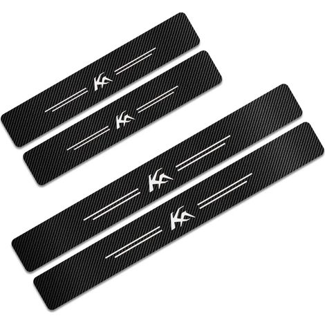 (Pour KA) 4 autocollants de seuil de porte en carbone pour Ford C-MAX,EXPEDITION,Fiesta,FIGO,FLEX,GALAXY,KA,RANGER,S-MAX et TRANSIT Accessoires (1/3)