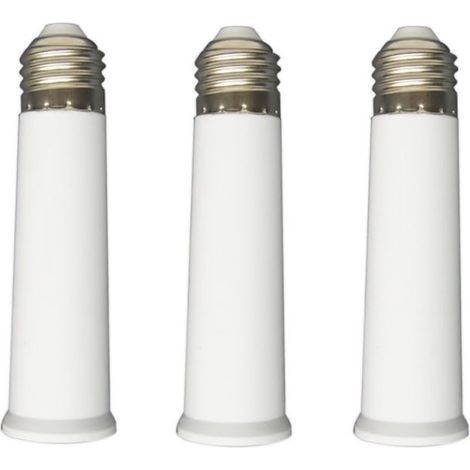 Adaptador de casquillo estándar E26 de base mediana a E26 de 4,7 pulgadas para proyector (juego de 3 piezas)