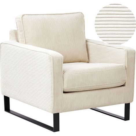Armchair VIND Corduroy Light Beige