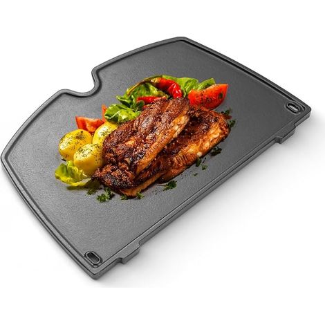 Plaque de cuisson en fonte pour modèles de barbecue à gaz Q200, Q220, Q240, Q260, Q2000, Q2200, Q2400, 38,9 cm (1/3)