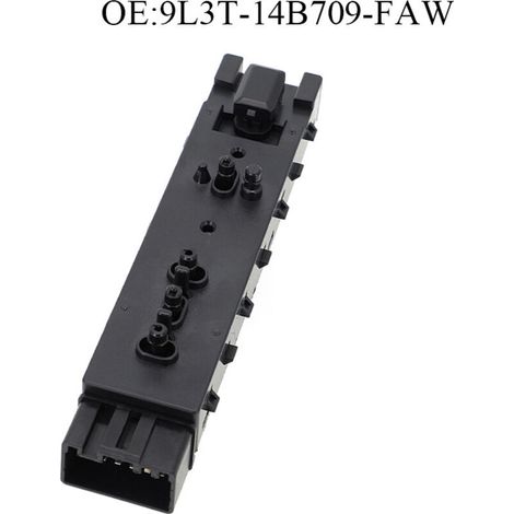 9L3T-14B709-FAW Interrupteur de siège gauche pour le réglage du siège auto, convient aux Ford et Lincoln, contrôle la fonction de réglage électrique du siège du conducteur.