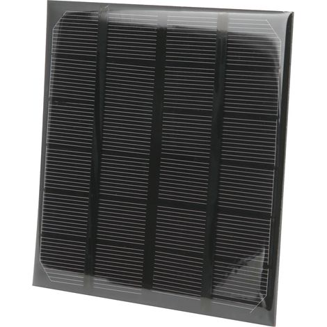 Module de panneau solaire monocristallin en silicium 2W 6V Mini, chargeur de batterie pour le camping en extérieur