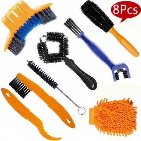 Bicyclette Outil De Nettoyage,Pièces Pour Bicyclette Brosse,Vtt Nettoyage Kit,coins Anti-salissures, Pour VTT, Vélo De Course (1/4)