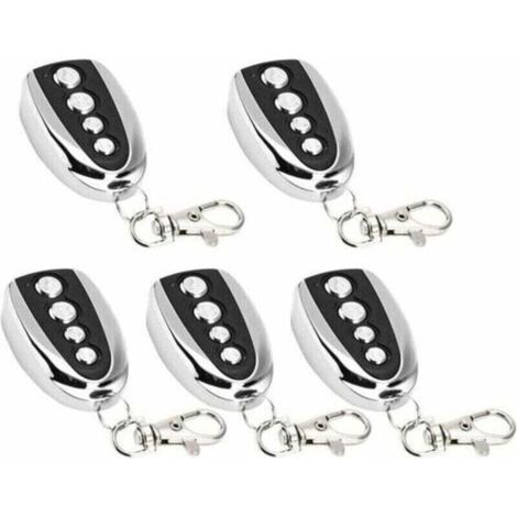 Lot de 5 ouvre-porte de garage électrique à télécommande, 433 MHz pour clonage de portail, de garage, de clonage électrique universel (5 pièces) (1/4)