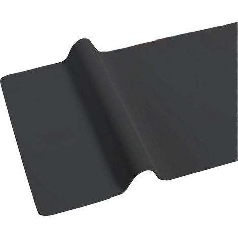 Nappe imperméable et résistante à l'huile, chemin de table isolant thermique, antidérapant, couleur unie, rectangulaire, revêtement de table en similicuir noir (1/5)
