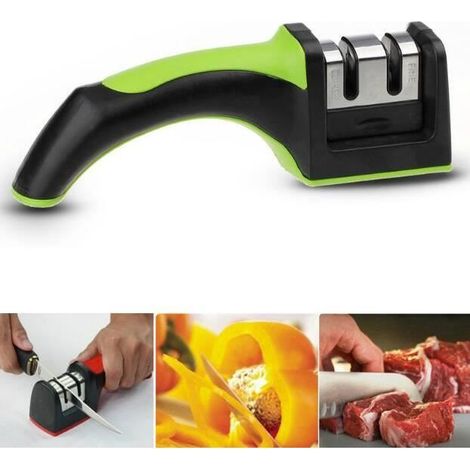 Nouvelles Deux étapes de diamant en céramique Couteau de cuisine Affûteuses Affûtage Pierre Ménage Sharpener Outils (1/4)
