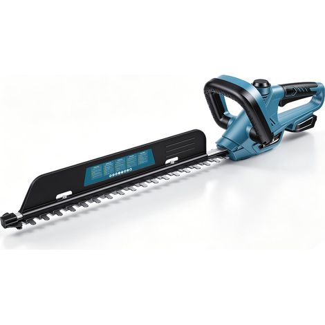 Taille-haie sans fil pour 18 V, longueur de coupe de 52 cm, espacement des dents de 20 mm, moteur sans balais, taille-haie électrique sans fil (poignée rotative, collecteur de coupes, batterie (1/5)