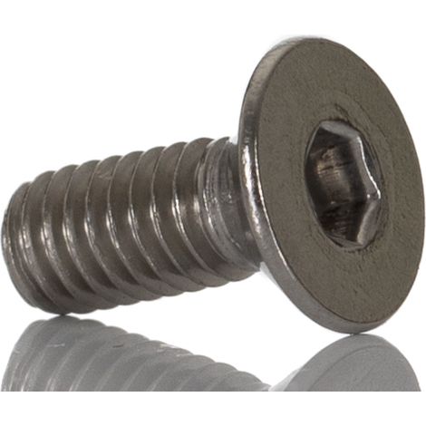 Vis 6 pans à tête fraisée hexagonale, M4 x 10mm, en Acier Inoxydable ( Prix pour Paquet de 500 )