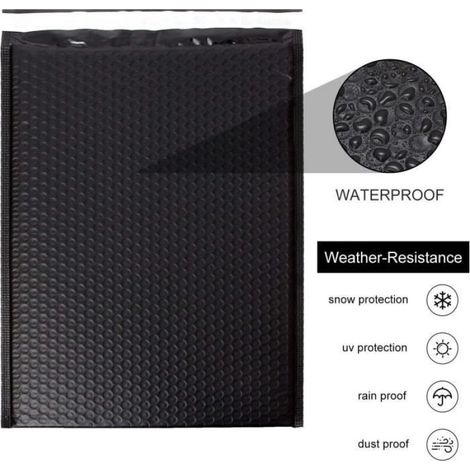 " 30 enveloppes matelassées à bulles de polyéthylène format A4 noires de 254 x 330 mm, avec fermeture autocollante" (1/4)
