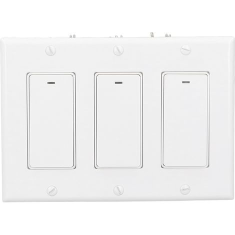 Intelligenter WLAN-Wandschalter, Fernsteuerung per Sprachausgabe, einpolig, 3-fach, AC 100–240 V (1/5)