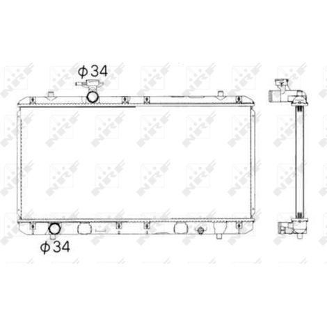 Radiateur, refroidissement du moteur NRF 53428 SUZUKI 1770054G00