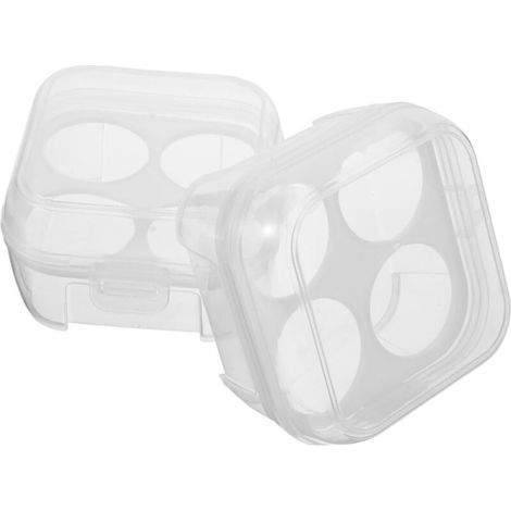 Tragbare, stoßfeste Eierbox mit Deckel, transparente Aufbewahrung für Camping, Picknicks und Outdoor-Aktivitäten, sicherer Schutz für Eier, wiederverwendbar (1/5)