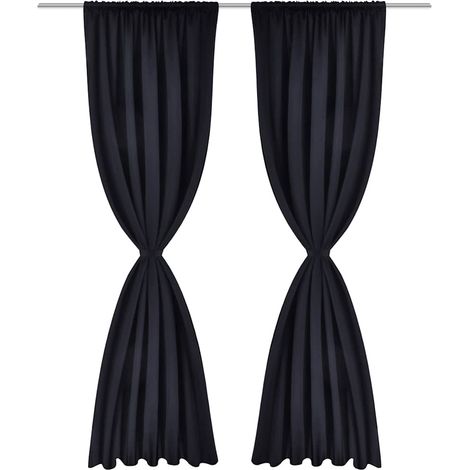 Maison Exclusive - Verdunkelungs-Vorhänge mit Schlaufen 135 x 245