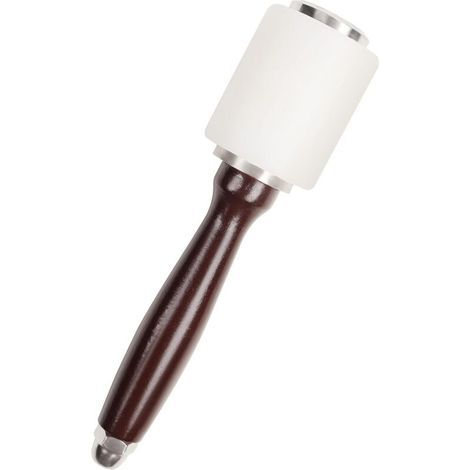 Lederhammer – 20,5 cm – Nylon-Gummihammer mit Holzgriff – Lederwerkzeuge zum Nähen, Lederbearbeiten, Lederhandwerk, Schnitzen, Stanzen und Prägen (1/5)