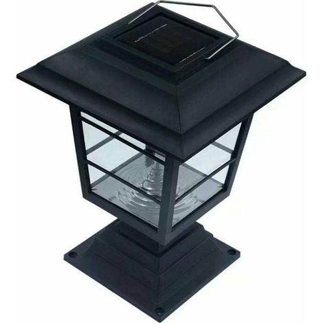 Lampe Solaire Colonne - Éclairage Extérieur Étanche IP65 - LED Blanc - Pour Jardin Terrasse Villa - 1 Pièce