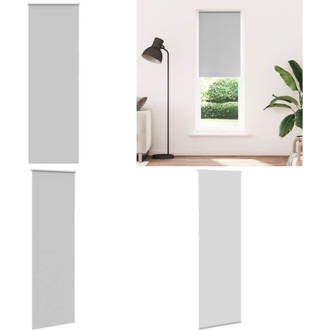 vidaXL Verdunkelungsrollo Hellgrau 80x210 cm Stoffbreite 75,7 cm (1/5)