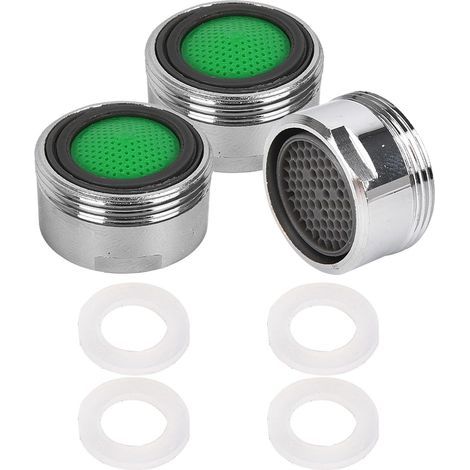 Set of 3 20mm Copper Faucet Aerators with ABS Filter, Water Saving for Kitchen and Bathroom (1/5)