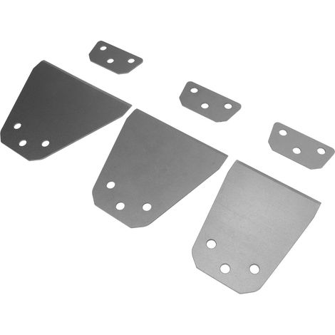 3-teiliges Set aus Bohrhammer-Schabern mit Dichtungen, Federstahl-Bodenschaber, Werkzeug zum Entfernen von Fliesen- und Fugenkleber (1/5)