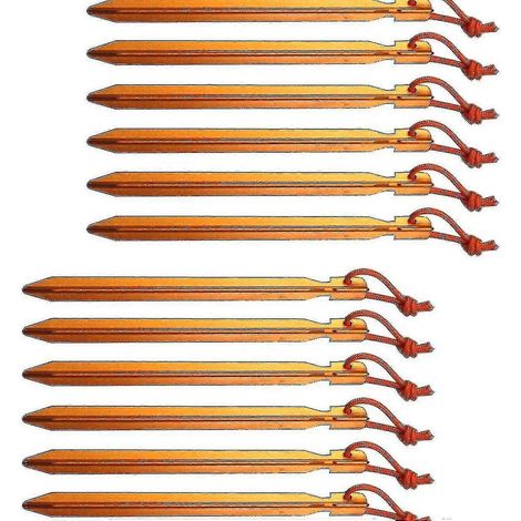 Paquet de 12 piquets de tente extérieure