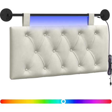 Maison Exclusive - Testiera sospesa Con luce LED Crema Velluto (1/5)