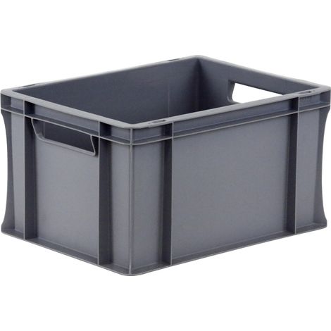 Novap – Bac palettisable 400x300x235mm 20L gris – Structure renforcée pour usage intensif – Conforme aux normes Europe