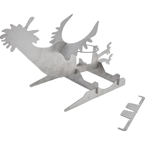 Support Pour Poulet - Acier Inoxydable - Pour Barbecue Gril Four - 36 cm - 382 g - Lot De 8 Pièces (1/5)