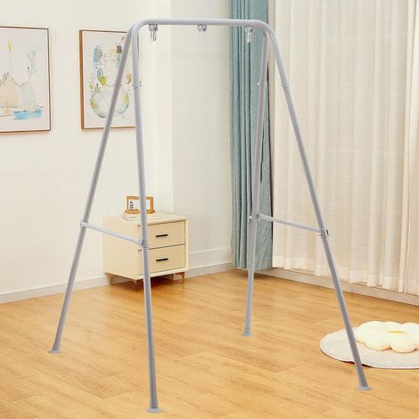 Faltbarer Hängesessel Gestell Grau Robust Indoor/Outdoor Tragbar (1/5)